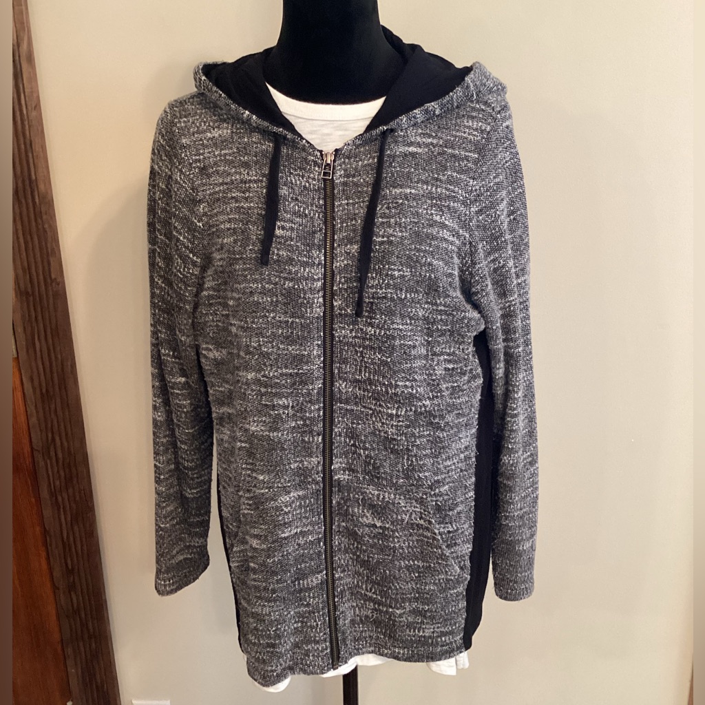 Christopher & Banks Zip Up Sweater Hoodie
